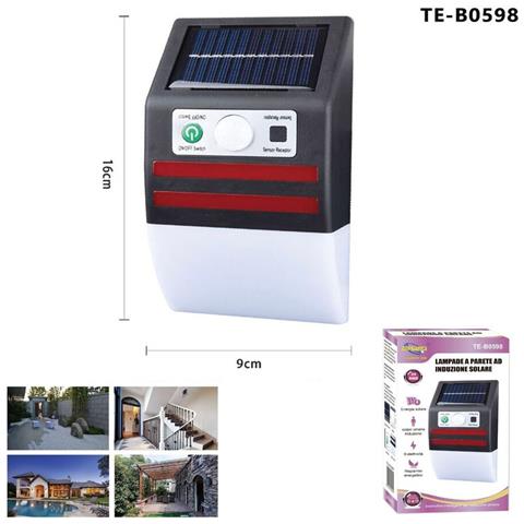 Lampada Solare Da Parete Led Esterno Faretto Sensore Di Movimento Ip65 Te-b0598 - Foto 2