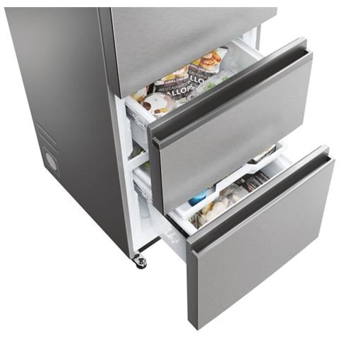 Frigorifero Combinato HTW5618DNMG Fresher Techs Classe D Capacità Lorda / Netta 360/235 Litri Colore Argento - Foto 11