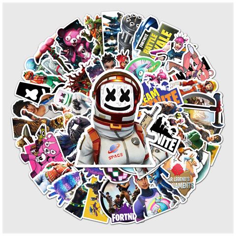 Pacchetto Di Adesivi Fai-da-te - 50 Design Unici   Fortnite - Foto 1