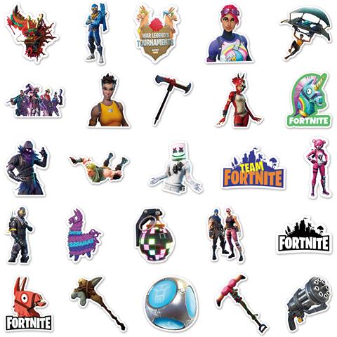 Pacchetto Di Adesivi Fai-da-te - 50 Design Unici   Fortnite - Foto 2