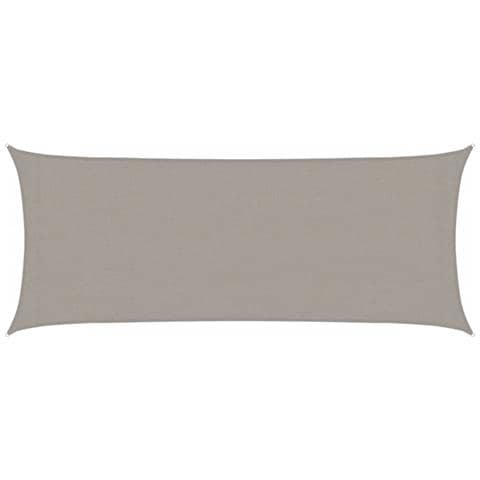 Vela Parasole 160 G /m Rettangolare Grigio Chiaro 2x4,5 M Hdpe - Foto 1