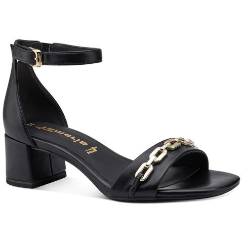 Black Elegant Open Sandals Sandali Sintetico E Tessile Scarpe Donna Nero Eu 37, 1-28323-20 001 - Foto 2