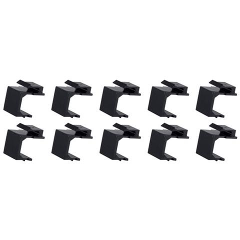 BS08-10121 Copertura di sicurezza per presa elettrica Nero 10 pz - Foto 1