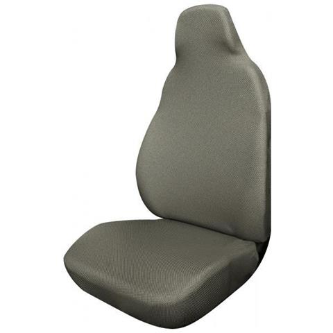 Coprisedile Anteriore Poncho Tess. Elastico Misto Cotone Grigio Polvere - Foto 1