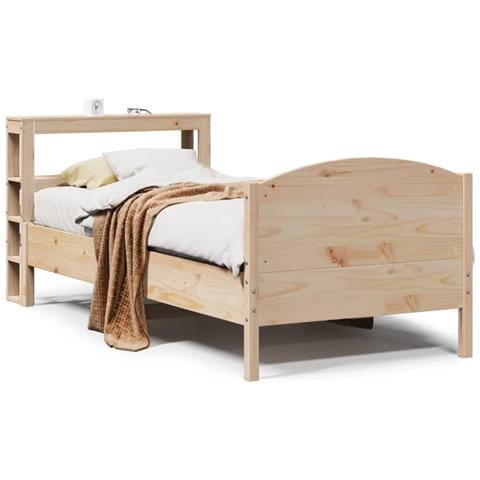 Letto Senza Materasso 75x190 Cm In Legno Massello Pino - Foto 2