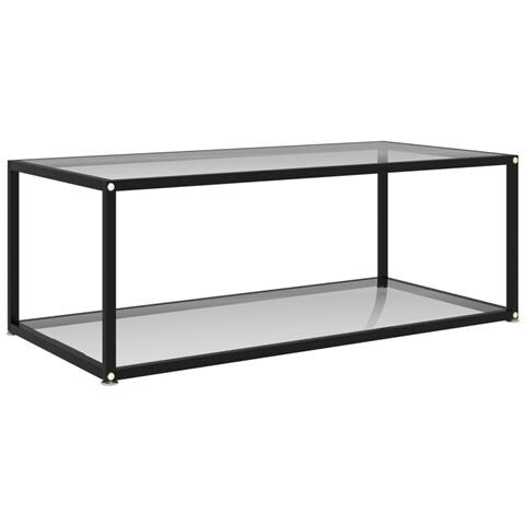 322897 Lusso Casadino - Coffee Table Transparent 100x50x35 Cm Tempered Glass - Foto 2