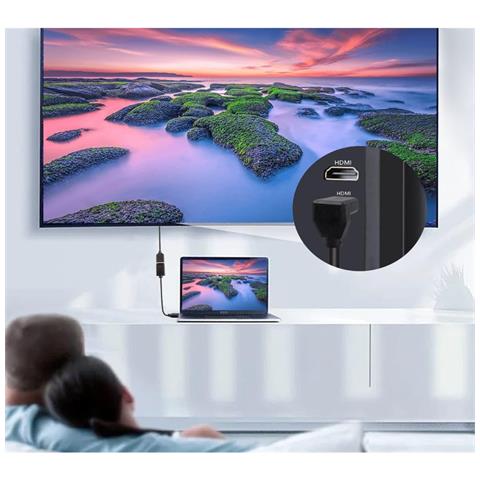 Cavo HDMI High Speed con Ethernet A /A M /M Angolato 90° 2m - Foto 10