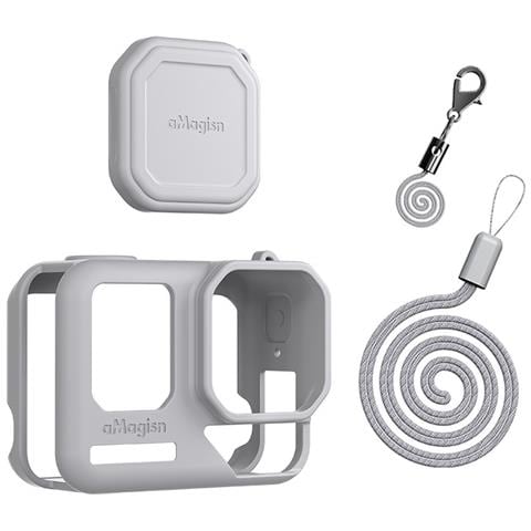 Custodia Protettiva In Silicone Per Insta360 Ace Pro2: Protezione Completa Per La Tua Action Cam Grey - Foto 1