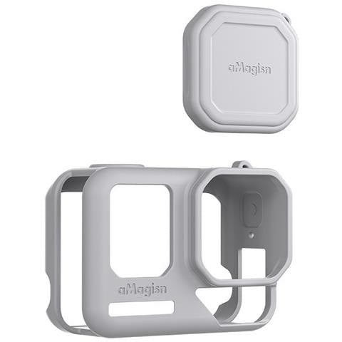 Custodia Protettiva In Silicone Per Insta360 Ace Pro2: Protezione Completa Per La Tua Action Cam Grey - Foto 2