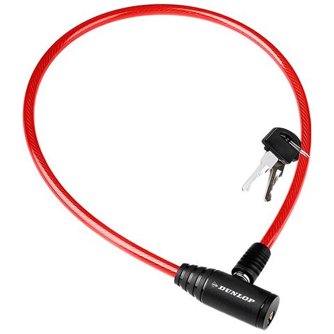 Cavo Antifurto Per Bicicletta Serratura A Chiave Sicurezza Ottimale, Rosso - Foto 1