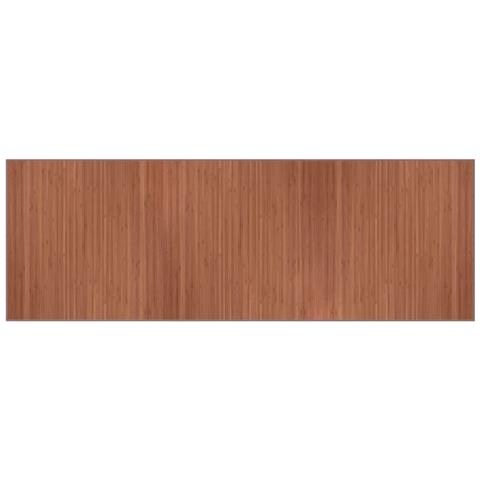 Tappeto Rettangolare Marrone 100x300 cm in Bambù - Foto 1