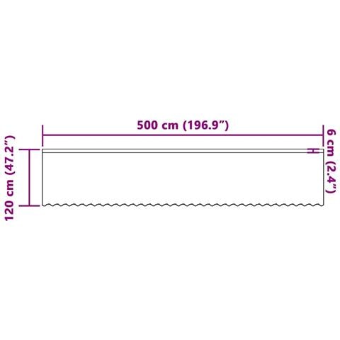 Tende con tende Floreale Bianco 500 x 120 cm Poliestere - Foto 8