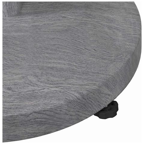 Base per Ombrello da Esterno Aspetto legno grigio scuro - Foto 9