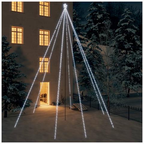 Luci Albero Di Natale Interni Esterni 1300led Bianco Freddo 8 M - Foto 8