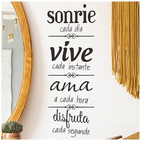 Eleganti Adesivi Murali In Pvc Con Slogan In Italiano - 29x43cm (2 Pezzi) Per Decorazioni Domestiche - Foto 4