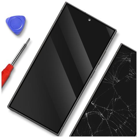 Schermo Completo Di Ricambio Soft Oled Per Galaxy S24 Ultra Con Telaio - Foto 4