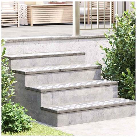 Dischi Quadrati 4 pcs Argento 100 x 20 cm Alluminio - Foto 2