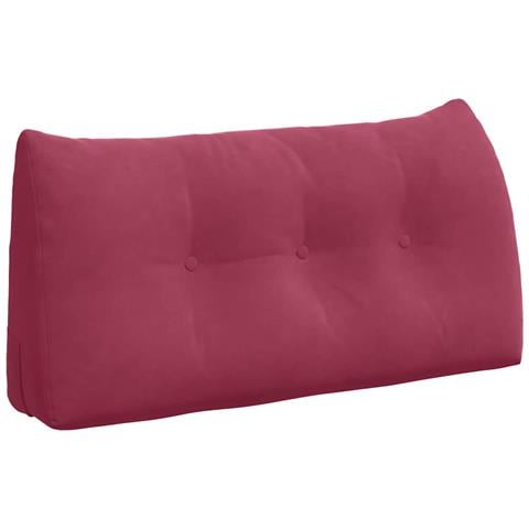 Cuscino per Schiena Rosso Vino 100 x 24 x 50 cm Velluto - Foto 1