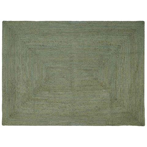 Tappeti per area Rettangolare Verde Oliva 240 x 340 cm Juta - Foto 1