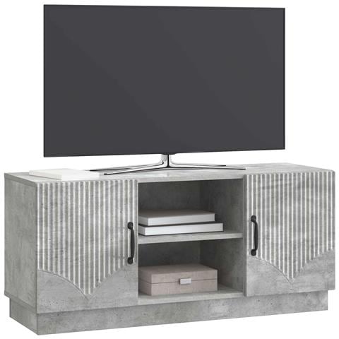 Mobile TV Grigio Cemento 102 x 34,5 x 47 cm - Foto 2