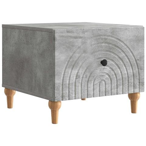 Tavolino da salotto con cassetto Grigio Cemento 49 x 50 x 40 cm - Foto 1