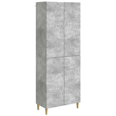 Set di armadi 2 pcs Grigio Cemento Legno ingegnerizzato - Foto 1