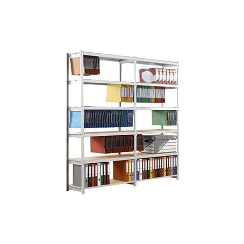 Scaffale Base in Acciaio 5 Ripiani Misura 125 x 37 x 195cm - Foto 1