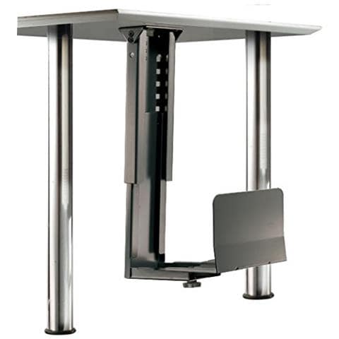 Porta Pc Con Fissaggio Sottoscrivania - Nero . - Foto 1