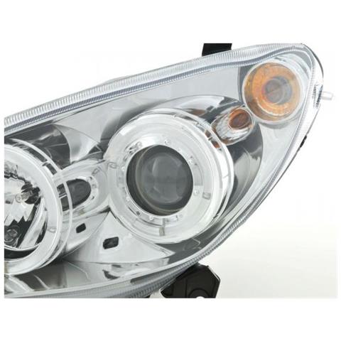 Fari Fanali Coppia Peugeot 307 Anno Di Costr. 01-06 Cromato - Foto 3