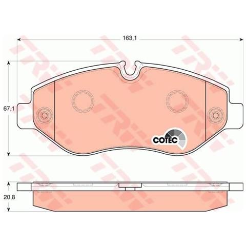 Kit Pastiglie Freno Gdb1698 - Foto 1