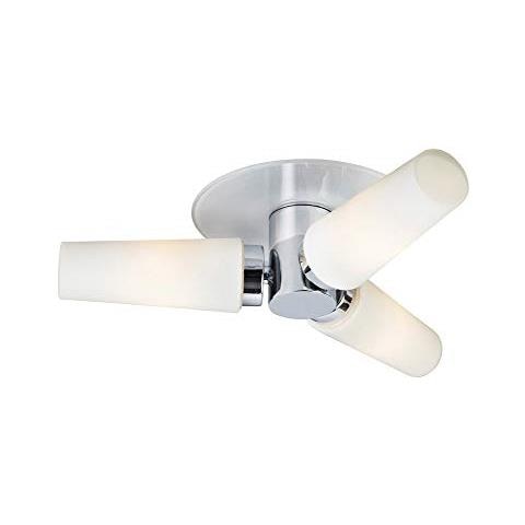 Markslojd Brastad - Plafoniera Bagno 3 Luci Cromo Ip44, Attacco E14 - Foto 1