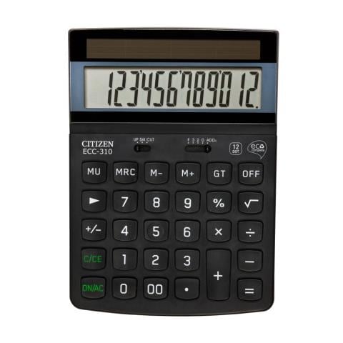 ECC-310, Scrivania, Solare, Basic calculator, Nero, Plastica, Blue Angel - Foto 1