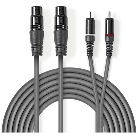 COTH15230GY30 cavo audio 3 m 2 x XLR (3-pin) 2 x RCA Grigio - Foto 1