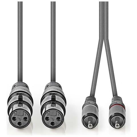 COTH15230GY30 cavo audio 3 m 2 x XLR (3-pin) 2 x RCA Grigio - Foto 3