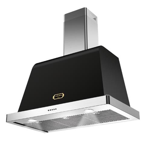 Cappa Dolcevita a Parete da 60 cm Aspirante Colore Nero/ Acciaio Inossidabile - Foto 1