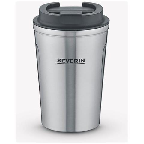 Tazza termica ZB 5555 Filka To-Go doppia parete Colore Grigio Argento Acciaio inossidabile - Foto 2