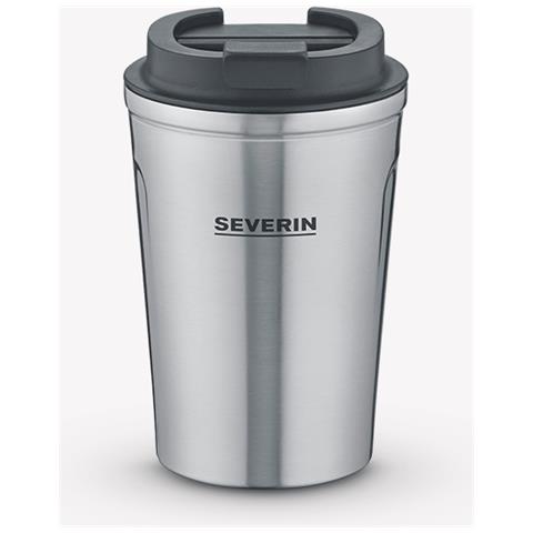 Tazza termica ZB 5555 Filka To-Go doppia parete Colore Grigio Argento Acciaio inossidabile - Foto 1