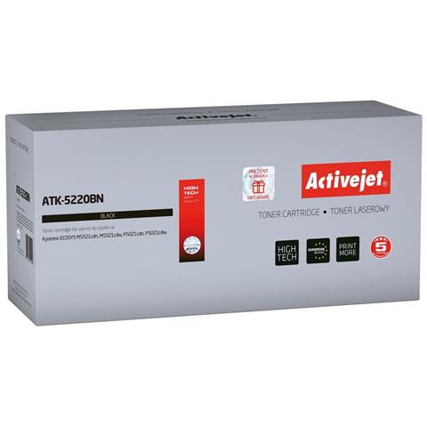 TONER COMPATIBILE -  Activejet Atk-5220bn Nero Kyocera - Foto 1