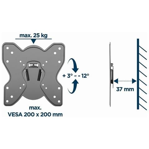 Supporto Tv Fisso Wm-42t-03 23' 42' 25 Kg - Foto 2