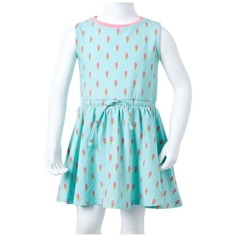 Abito Da Bambina Con Coulisse Menta Chiaro 140 - Foto 8