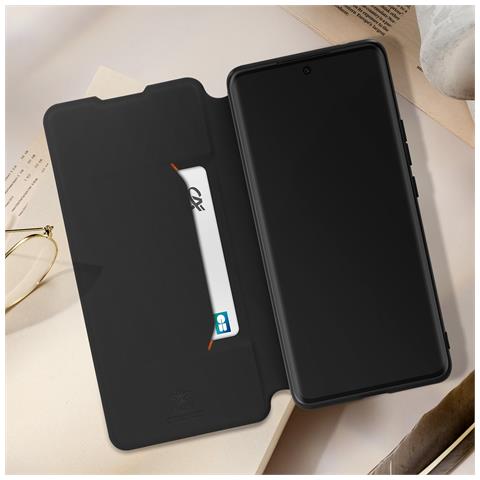 Custodia Per Xiaomi Redmi Note 13 Pro Plus Portacarte Fina E Leggera, Nero - Foto 2