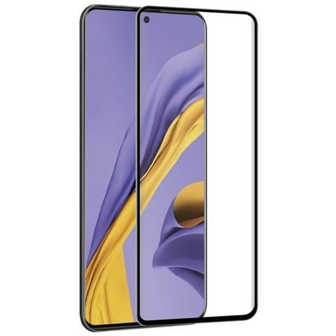 Salvadisplay In Vetro Temperato Per Samsung A51 5g Antibatterico, Nero Transparente - Foto 1