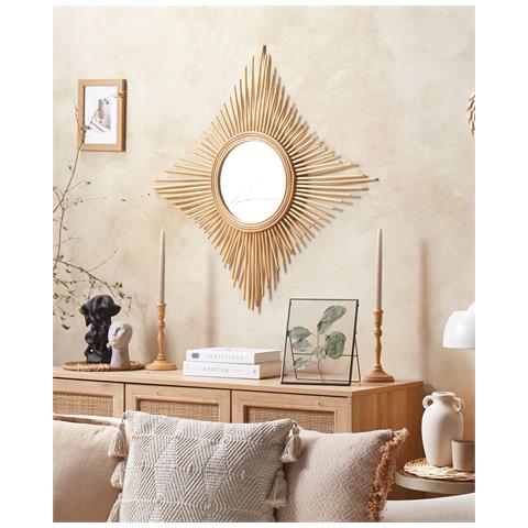 Specchio Majene Rattan Naturale - Foto 1