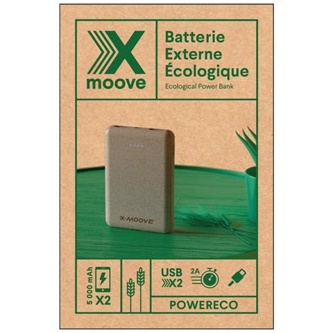 Powerbank 5000mah Powereco In Fibra Di Grano, Beige - Foto 5