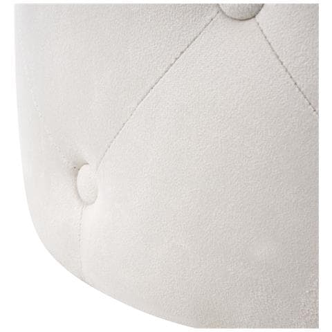 Pouf Corolla Velluto Bianco Sporco - Foto 10