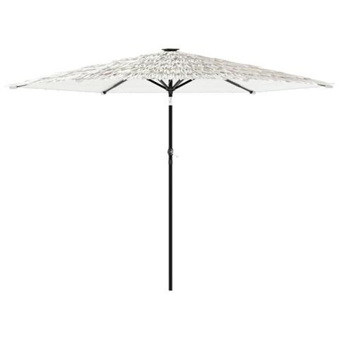 Ombrellone Giardino Con Palo In Acciaio Bianco 288x288x225 Cm - Foto 2