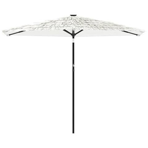 Ombrellone Giardino Con Palo In Acciaio Bianco 288x288x225 Cm - Foto 3