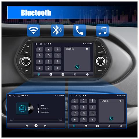 Android Autoradio Per Fiat Tipo Aegea Egea (2015-2017) 7 Pollici Car Radio Con Carplay Android Auto Touchscreen Gps Bluetooth Wifi Fm Rds Comandi Al Volante - Foto 7