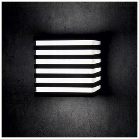 Applique Led Luce Bianca Lampada A Parete 10 W Interno Esterno Faretto Cubo Nero - Foto 1