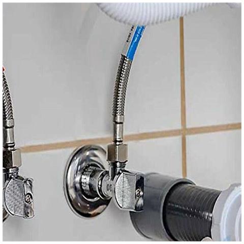 Coppia Tubo Flessibile 50cm Tubi Di Ingresso 1/2x1/2 Maschio Femmina Dgo-176 - Foto 3